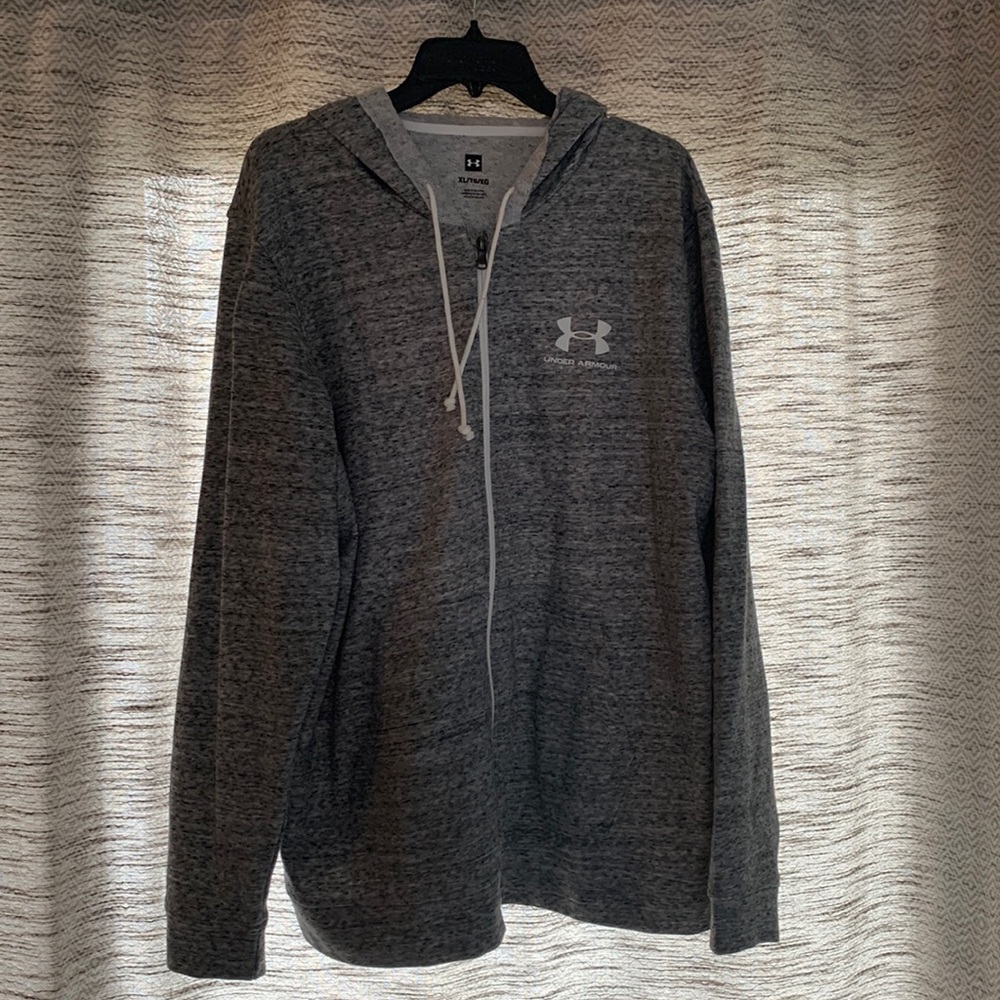 Men’s Grey Zip-Up Under Armour Hoodie